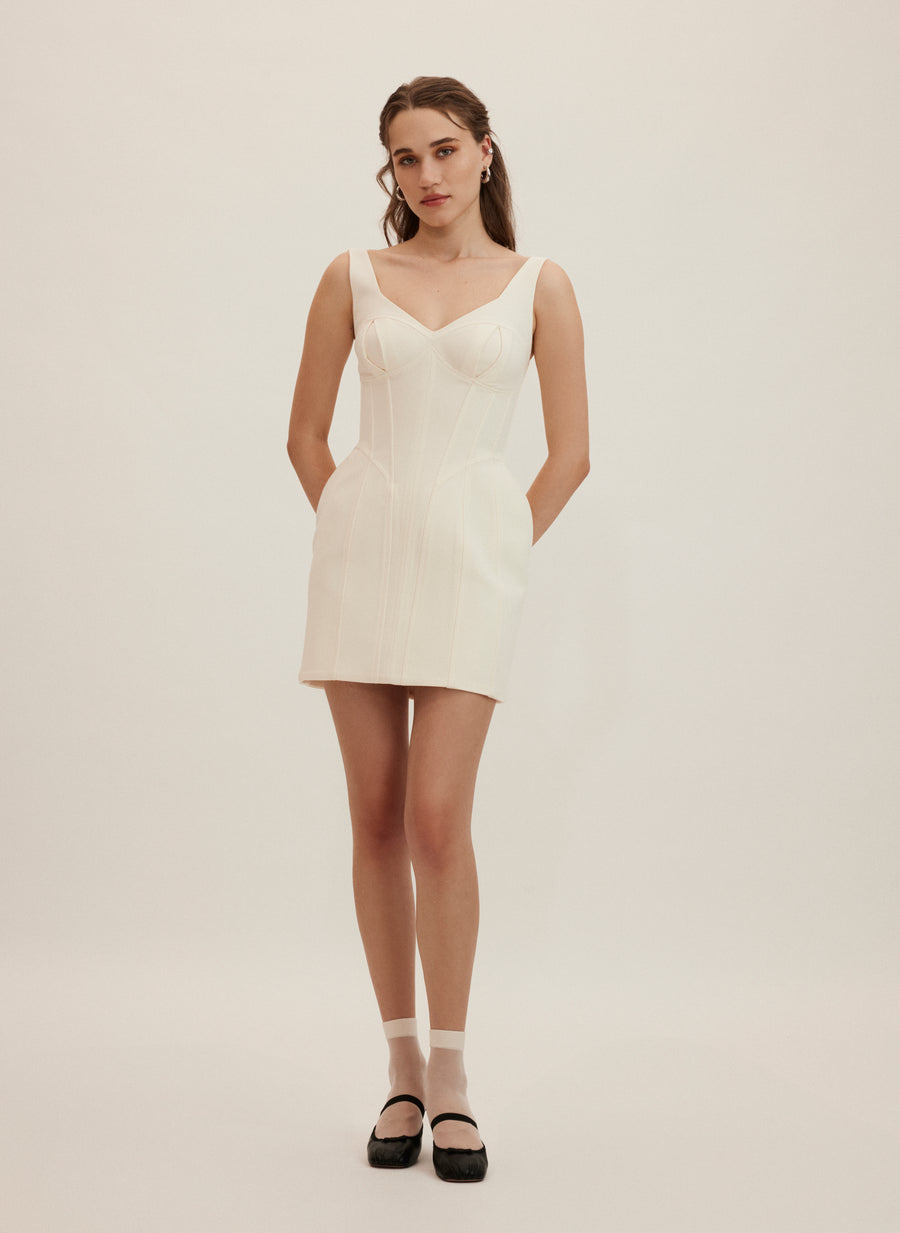 Rochie Corset Medusa Ivory